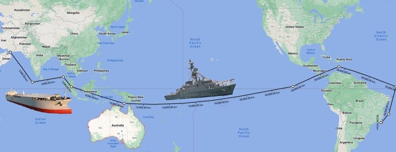 Iranian marine giants in the backyard of America