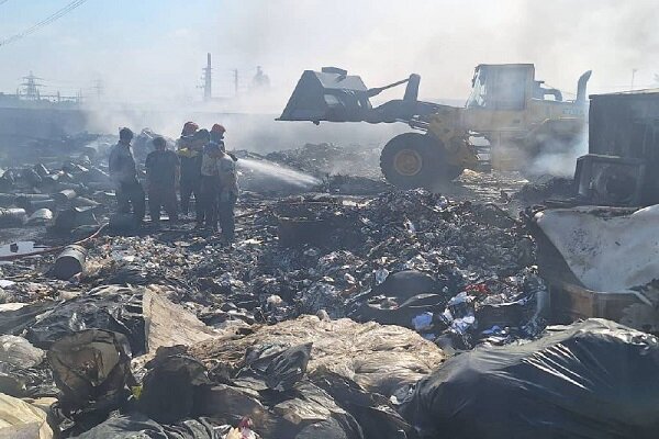 Fire control on a personal property on Azadegan Highway