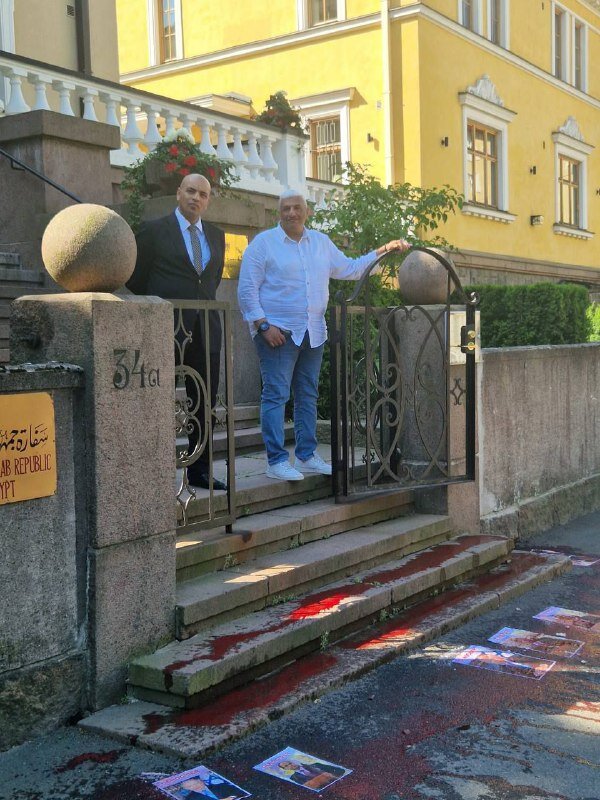 The Egyptian Embassy in Finland was symbolically closed in protest of hunger in Gaza